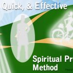 Image with the words, Simple, Quick, & Effective Spiritual Protection Method, soultosoulmedium.com. The image itself has an illustrated graphic of a green hill with a yellow path going up the hill and a blue sky behind it. On the right side, there is a totally white image of a man standing with light shining down on him from what looks like a white spotlight. Next, to the man, there is a totally white image of a woman wearing a dress with her hand on her hip, around her is a white egg shape. On the left side of the image, there is a totally white image of a woman riding a bike and she has a white glow around her.